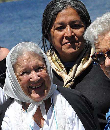 Con Nora Cortiñas, de Madres Línea Fundadora.