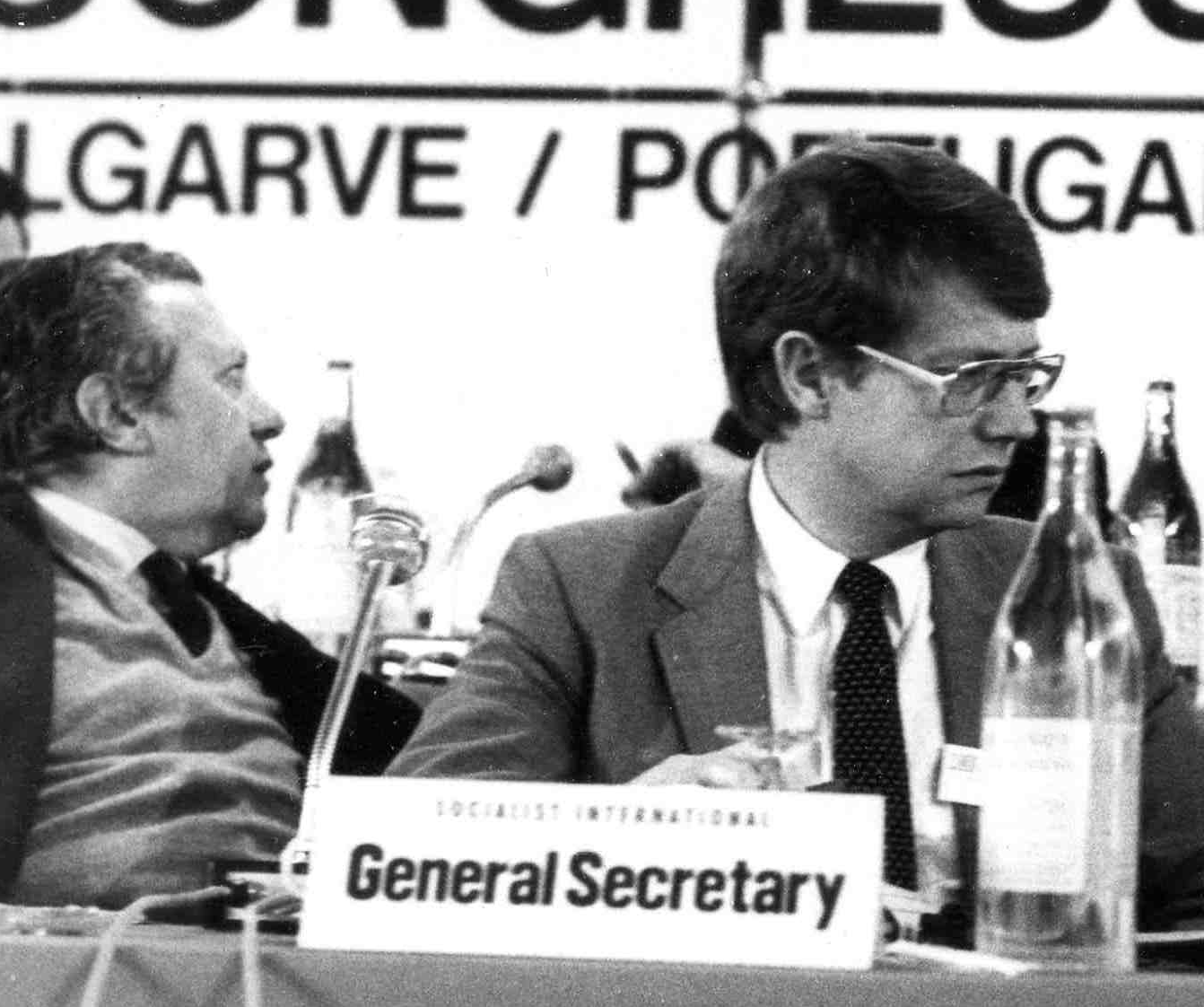 Bernt Carlsson, secretario general de la IS, en 1976.