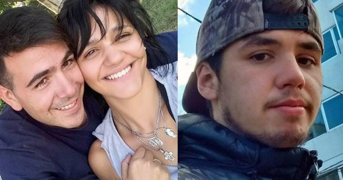 Alfredo Turcumán y su asesina, Claudia Moya (izquierda). A la derecha, Claudio Ayuso.
